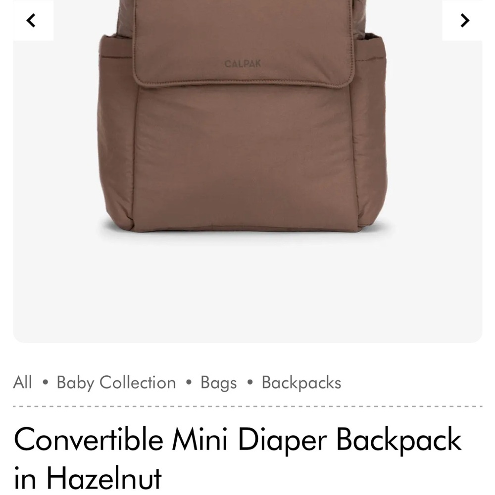 Calpak Diaper Bag in Brown